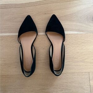 J. Crew Women's Black Pointed Loafers